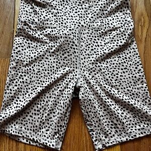 Leopard biker shorts